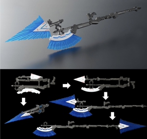 万代pg完美独角兽 光束战斧 全新未拼