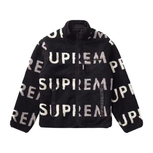 supreme fw18 弹幕摇粒绒双面穿夹克 m码 现货平