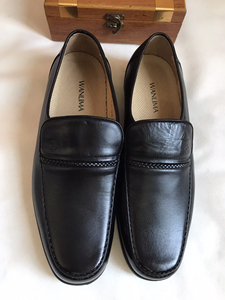 万里马/男士套脚低帮休闲皮鞋(43码)