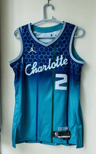 nike nba 夏洛特黄蜂队三球球哥ball鲍尔城市版球衣