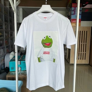supreme kermit芝麻街 白青蛙 短袖 l码 全新