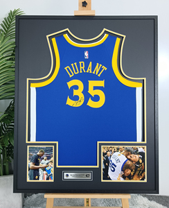 【收藏展示】nike 杜兰特亲笔签名球衣kd签名 总冠军