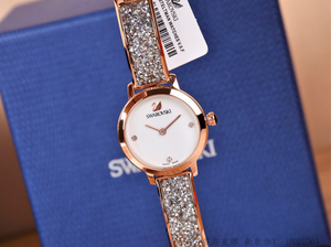 正品swarovski/施华洛世奇手表天鹅女表满天星钢带石英
