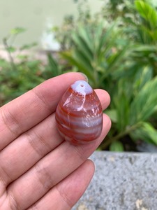 天然四川凉山南红玛瑙缠丝纹吊坠挂件正品