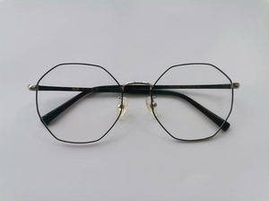 全新aojo氢气眼镜框，FAUH24059，C01黑银色，近