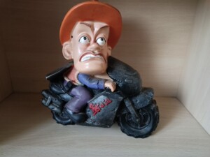 光头强摩托车熊出没熊大熊二存钱储蓄罐摆件