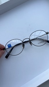 蔡司眼镜ZS-40007A圆形纯钛超轻近视镜男女同款全新 尺