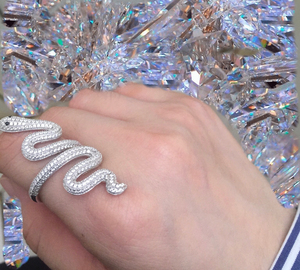 00taf雷火淘宝赤岱创意霉霉taylor swift 蛇形戒指蛇戒泰勒斯威夫特