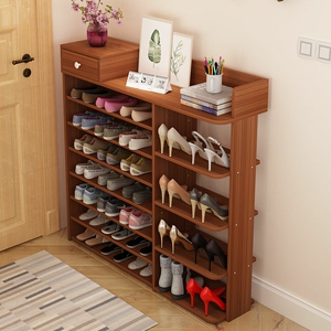 全新工厂直销速都鞋架多层家用宿舍门口放仿实木收纳鞋柜玄关超大