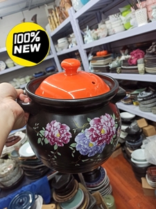 天星陶瓷砂锅,耐高温,养土锅炖锅家用燃气汤锅陶瓷小沙锅汤煲