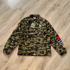bape男装春夏经典猿人头字母印花多色迷彩教练夹克外套bap