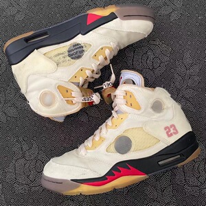 aj5 ow白蝉翼 40.5码配盒 橙色新 logo在 15