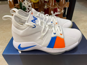 nike pg2保罗乔治泡椒白蓝9成新42码无原盒 支持鉴定
