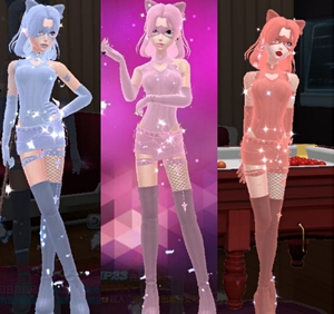 4399炫舞touch新彩蛋露异女装一大区(可选蓝/水蓝,紫