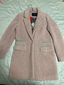 原价1980元唯品会购买思俪兰卡粉色羊毛大衣，有购买记录，S