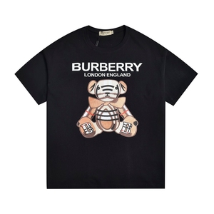 00野生美少女淘宝日本中古正品burberry巴宝莉黄色小熊t恤稀有bbr