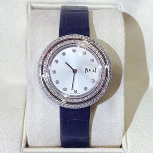 9新]伯爵女表piaget精钢g0a43090后镶钻石英手表女士