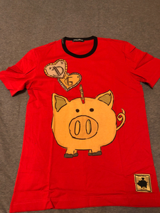 dolce&gabbana杜嘉班纳dg 猪年限定发财猪短袖圆