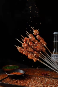 懂铎百货店淘宝新款烧磁签烤肉签子圆签羊肉串牛肉串铁签用无烤