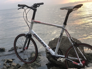 mosso半碳小轮公路车 平把公路车 451公路车