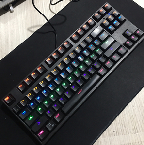 黑轴87键公模贼鸥titon80客制化机械键盘背光炫彩键盘