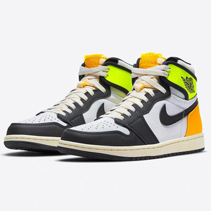 耐克aj1黄橙脚趾高帮篮球鞋 【鹿晗同款】air jorda