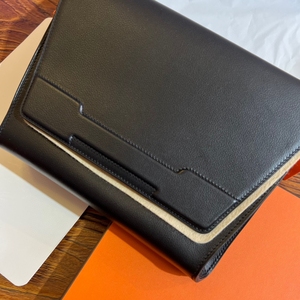 现货hermes新款手包爱马仕男包h立体男士手包手拿包