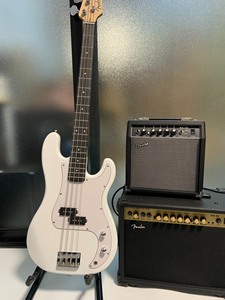 Fender芬达同款的国产P型白色电贝司Bass电贝斯四弦贝