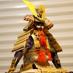 日本产五月人形武士甲冑武将盔甲铠甲模型摆件.