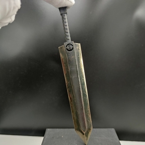 黄铜材质青铜巨剑挂坠吊坠挂饰乾坤剑宝剑实心个性复古手办创世项