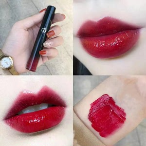 全新阿玛尼唇釉黑管400号复古风