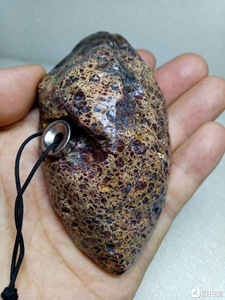 【天宝石天然把件】新疆哈密淖毛湖天宝金刚陨石王,东方神韵,国