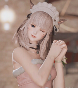 tb94222002淘宝最终幻想数据脸型ff14捏脸数据脸型猫女 【紫瞳】2人