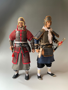 1/6汉代盔甲模型 二十家子筒袖铠 纯手工西汉甲胄