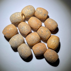 良渚文化满工珠子古玉老玉和田玉手串手链配珠挂件配饰古玩古董