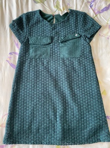 zara儿童连衣裙墨绿色蕾丝双层的，售出不退可自取，主页满8