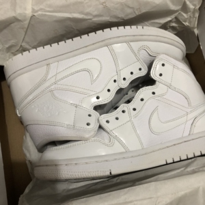 120人付款淘宝air jordan 1 mid aj1纯白 全白 乔一小