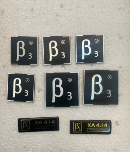 贝塔斯瑞音响标牌,b3音箱铝合金标牌