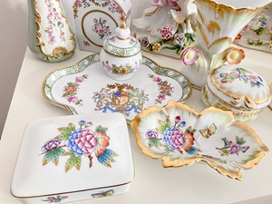 匈牙利国宝瓷器herend赫伦 维多利亚女王花园系瓷器