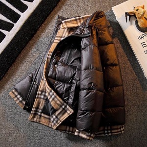 欧货宝格丽格子假两件童装!男童外套秋冬棉服,新款儿童中大童棉