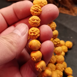 货源润520润淘宝精品橄榄核雕刻长串 《写实十八罗汉》 核雕名家 李