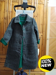 贵名媛双面大衣，全新带吊牌。含羊毛80%，20%莫代尔，品质