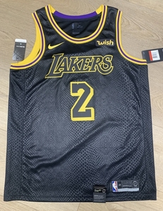 nike朗佐鲍尔球哥湖人蛇纹sw球衣 48l码 全新带原p
