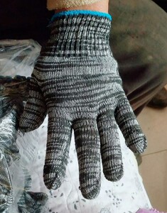 60双线手套劳保手套批发加厚耐磨干活劳动工作工地男女棉线纱手