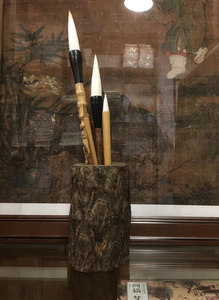 清代中期笔筒-桫椤木笔筒!行家可交流