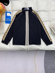 gucci经典双g织带套装 3m反光 夜光织带外套 长裤