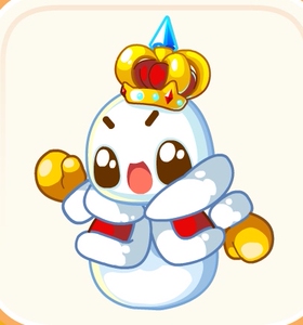 奥比岛稀有贴皮冰雪雪人