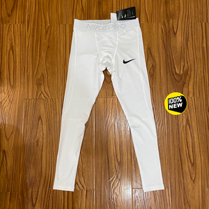 nike pro白色运动健身跑步篮球打底九分紧身长裤
