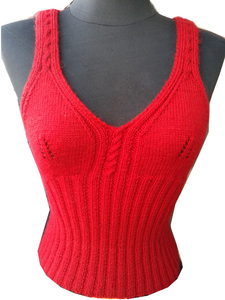 定制纯手工编织毛衣针织衫胸罩毛线背心小吊带马甲