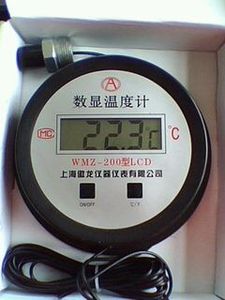 上海傲龙  WMZ-200 数显压力式温度计 数字显示电池型 LCD